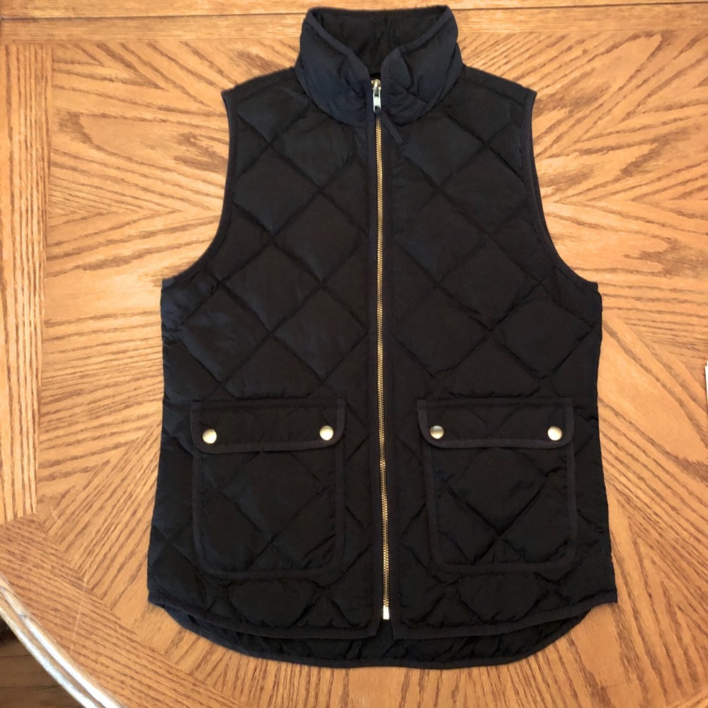 J. Crew Quilted Down Vest